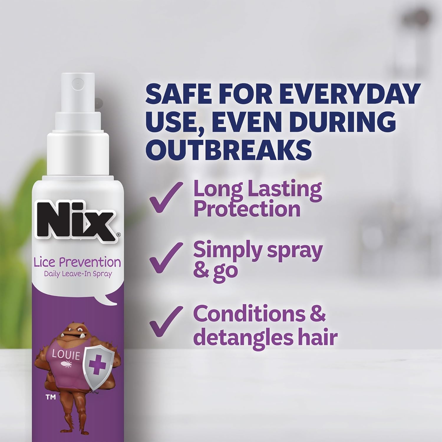 Thumbnail 3 de Nix PR6000490 Lice Treatment Kit with 4 fl oz Shampoo and 6 fl oz Spray