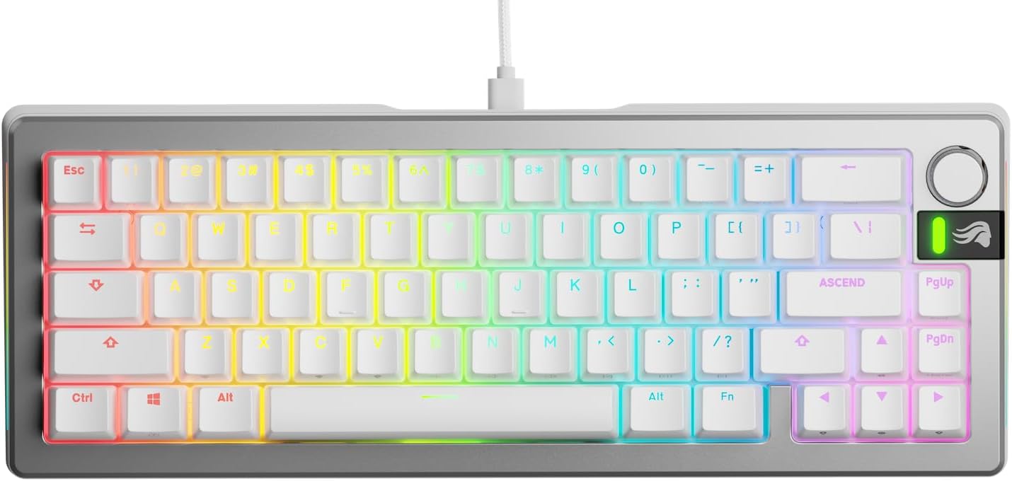 Thumbnail 6 de GLORIOUS GMMK 3 PRO: Anpassbare mechanische Tastatur 65% Silber