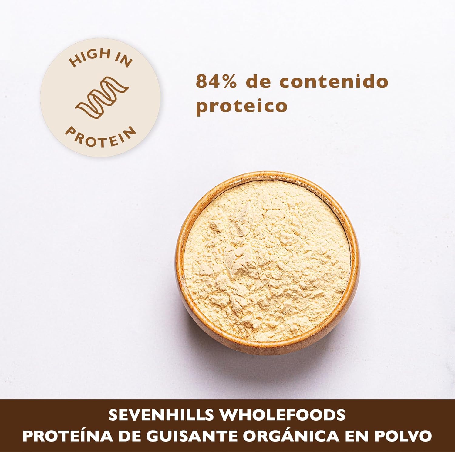 Thumbnail 2 de Sevenhills Wholefoods Polvo De Proteína De Guisante Orgánico 🌱 1kg