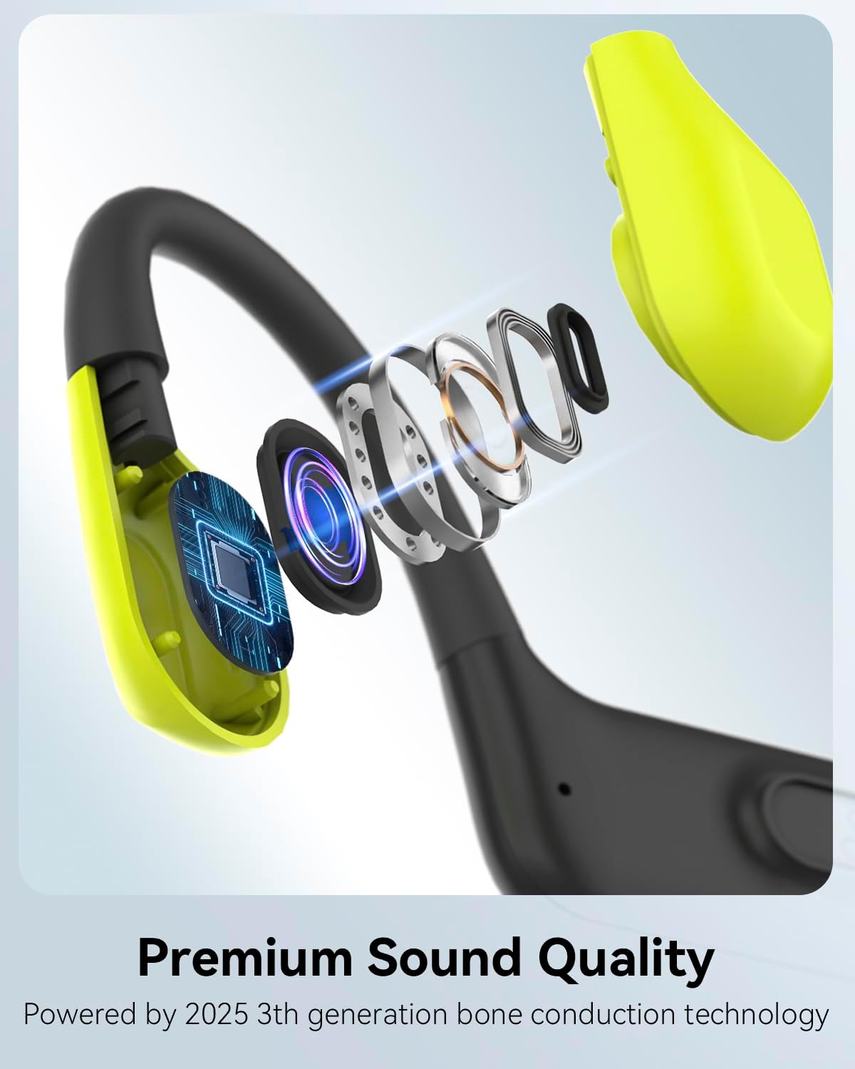 Thumbnail 6 de MONODEAL Kopfhörer Schwimmen IP68 – Knochenschall, Open-Ear, 8 GB MP3-Speicher, Bluetooth 5.4