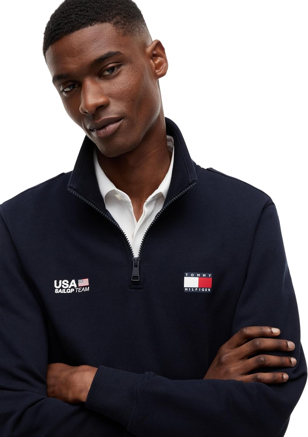 Thumbnail 2 de Tommy Hilfiger Us SailGP Flag Half Zip Mw0mw44687 — Felpa con Mezza Zip Uomo