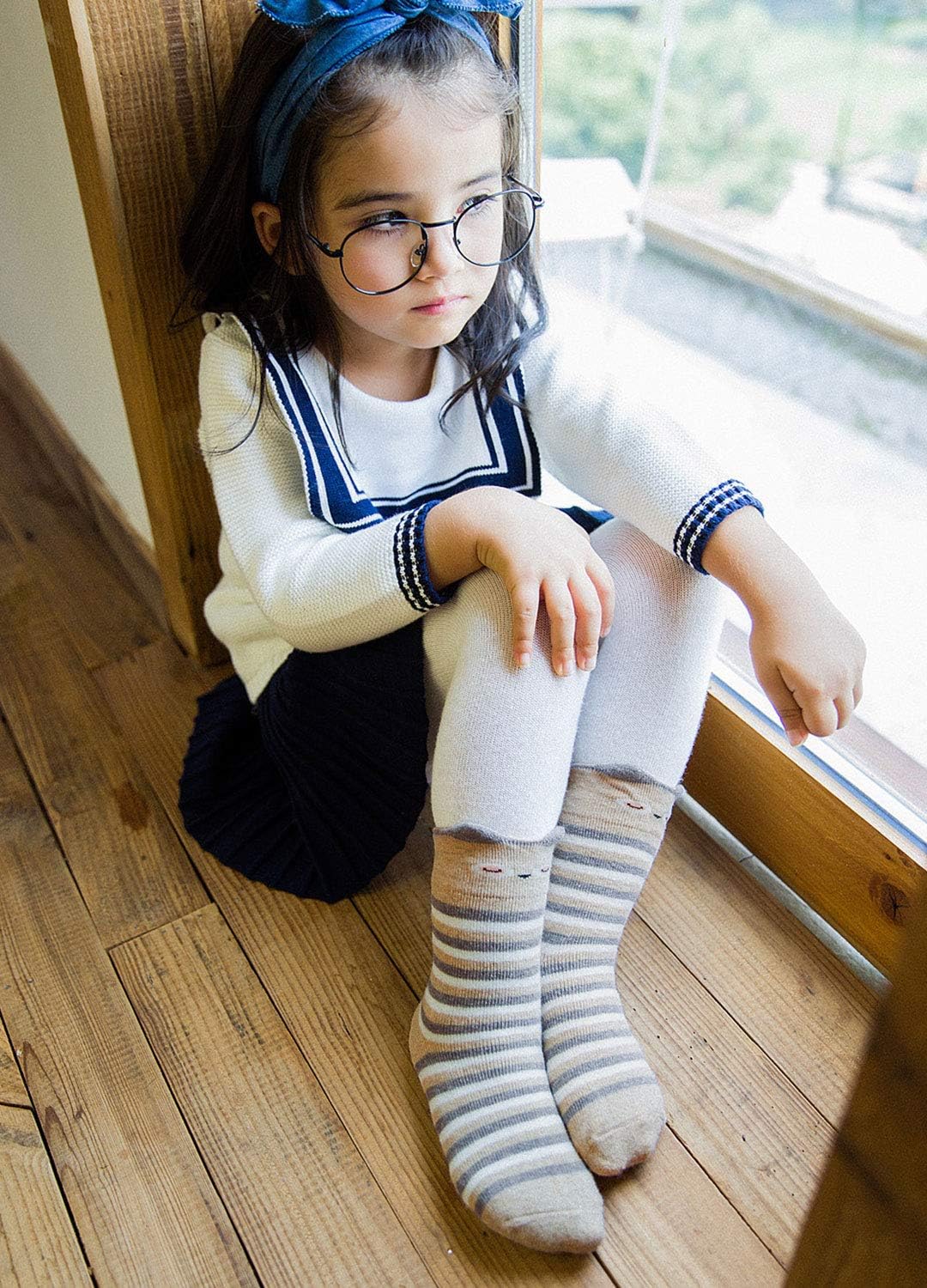 Thumbnail 1 de LOFIR Chaussettes chaudes en coton pour enfants – 6 paires, taille 20-34