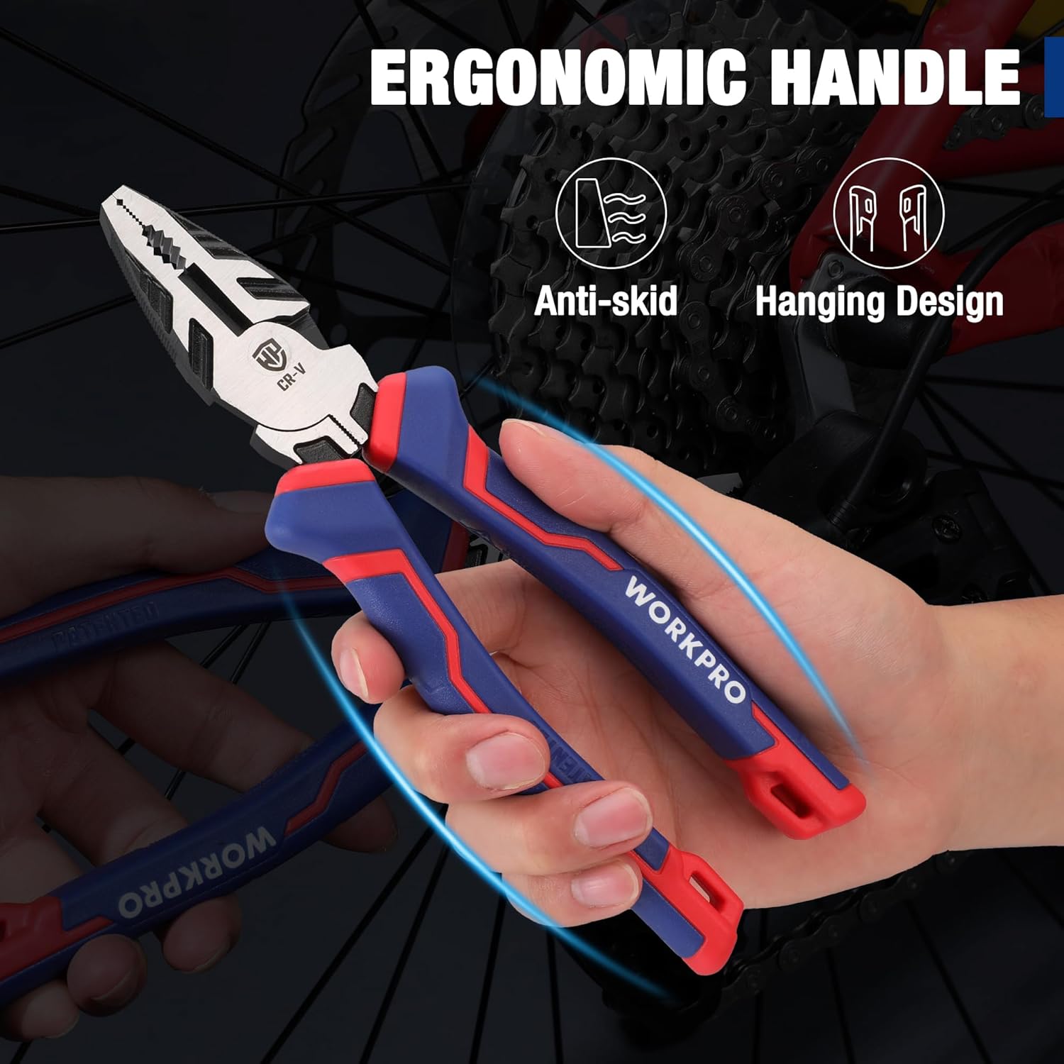 Thumbnail 6 de WorkPRO 200 mm Combination Pliers High Leverage
