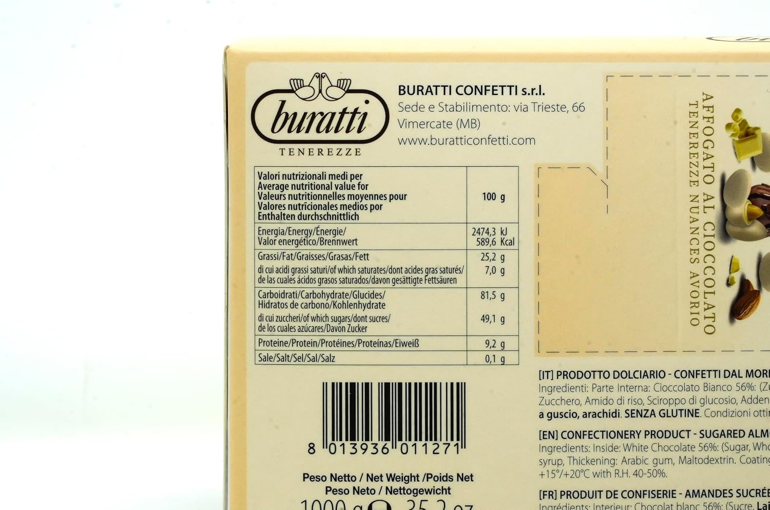 Detalle 1 de Confetti Buratti Tenerezze Elite 1 kg