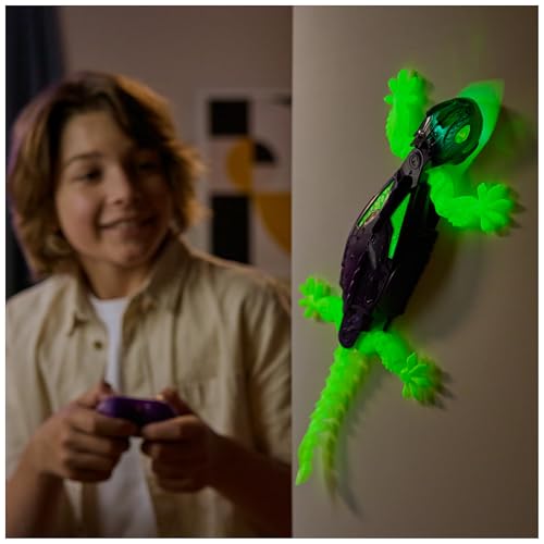 Detalle de HEX BOTS Glow-in-the-Dark Gecko RC: Geco Telecomandato Ricaricabile per bambini oltre 4 anni