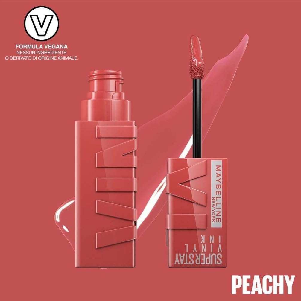 Thumbnail 1 de Maybelline New York Superstay Vinyl Ink – Tinta labbra a lunga tenuta effetto vinilico 15 Peachy