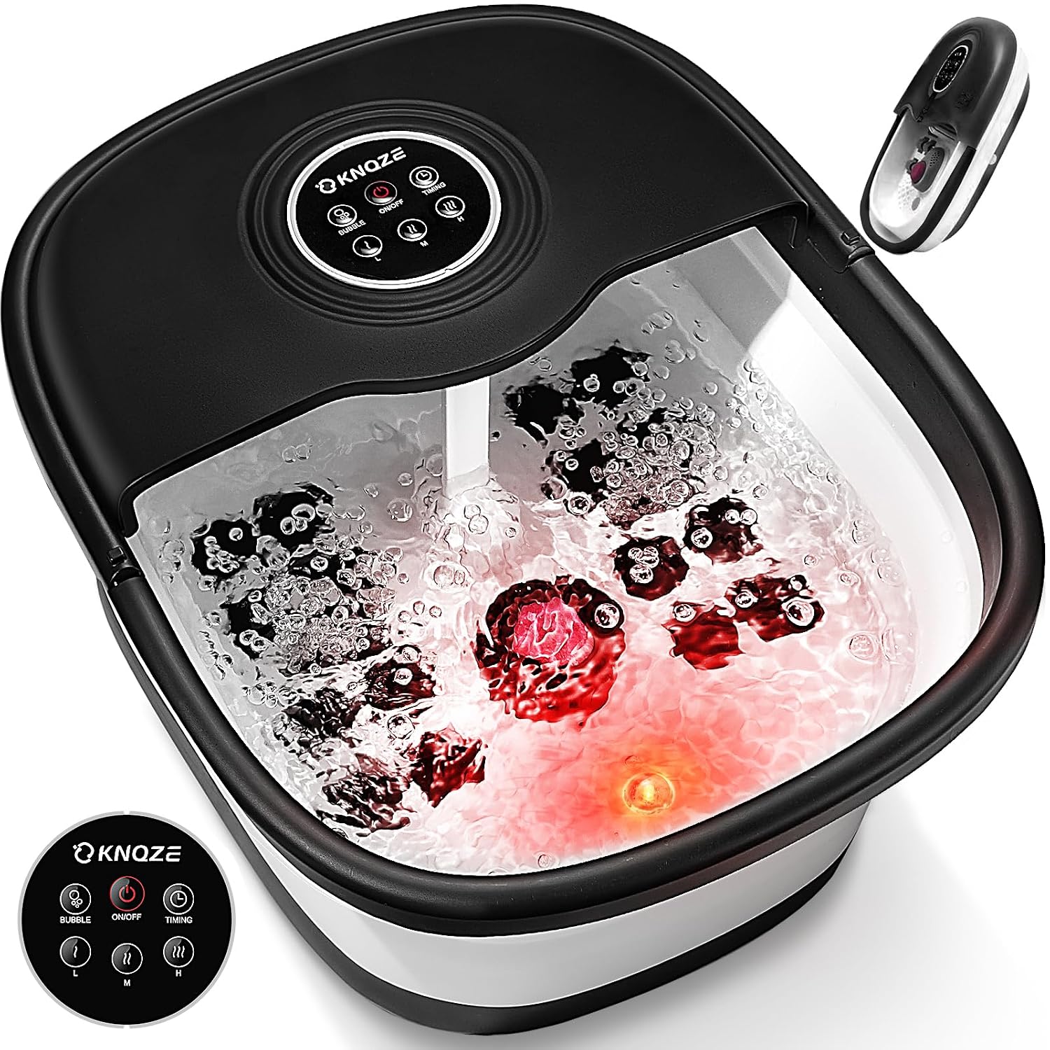 Detalle de KNQZE Collapsible Foot Spa 16 Rollers
