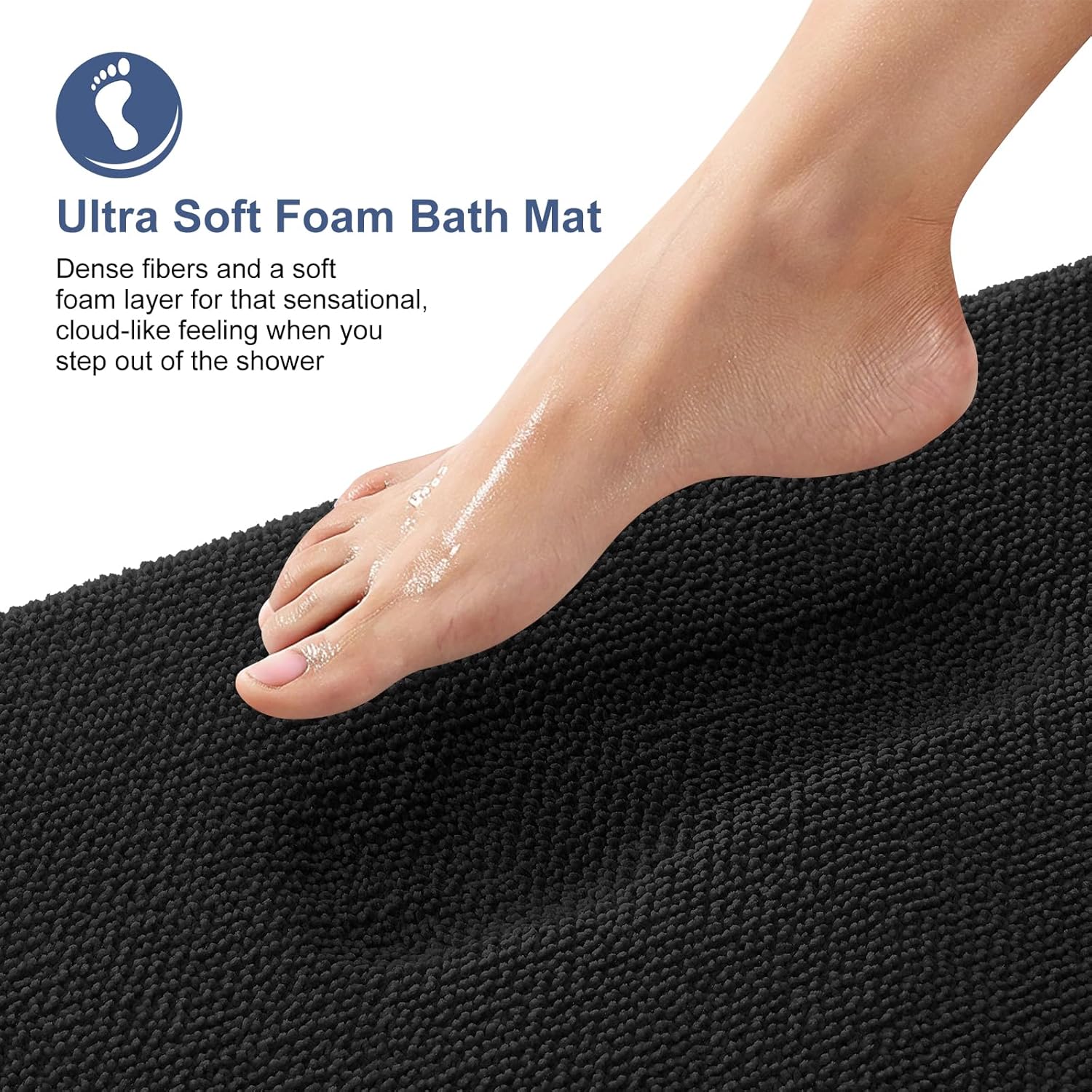 Thumbnail 1 de OLANLY Thick Memory Foam Bath Mat Rug 44x24