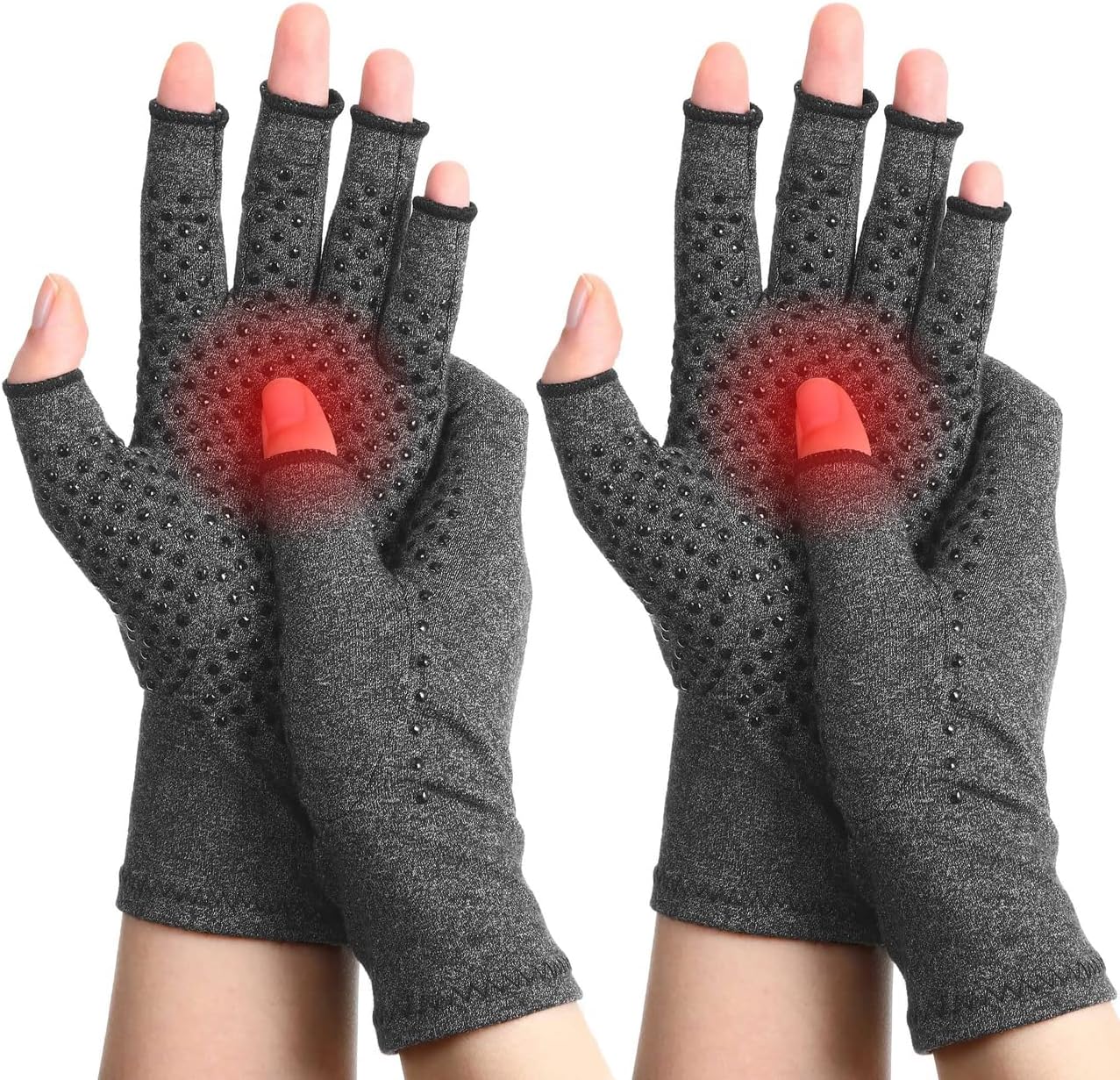 Detalle de SUPERFA 2 Pairs Compression Arthritis Gloves