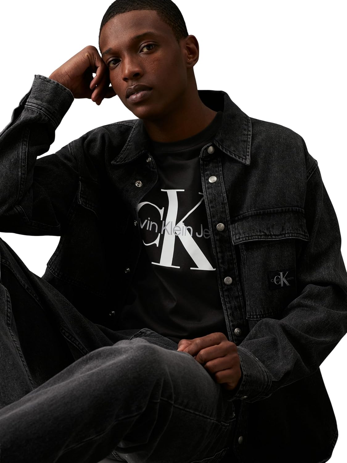 Thumbnail 2 de Calvin Klein Camiseta Slim Fit Hombre Core Monologo🖤