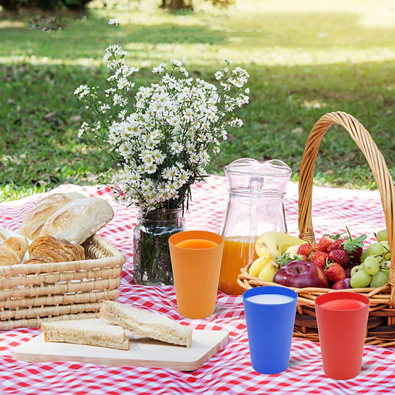 Detalle 2 de WAIZHIUA 27Pc reusable plastic cups 260 ml 🥤