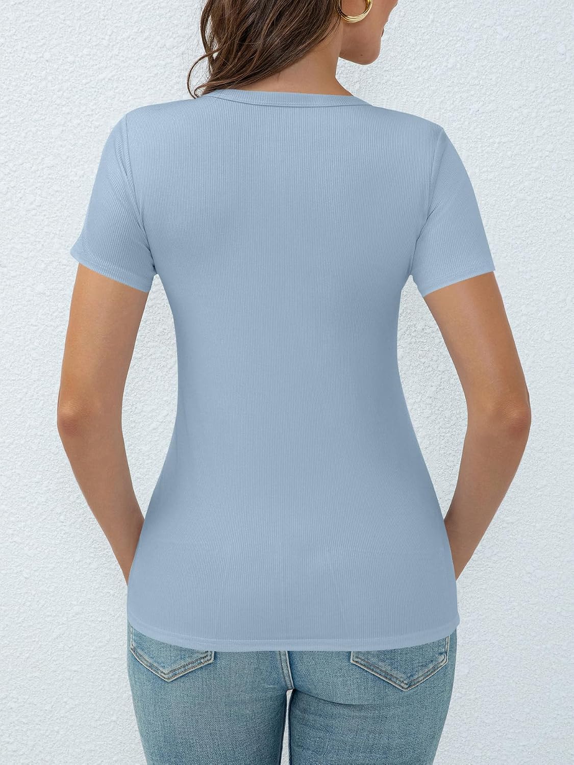 Detalle 2 de Suncife zomershirt voor dames met korte mouwen en ronde hals