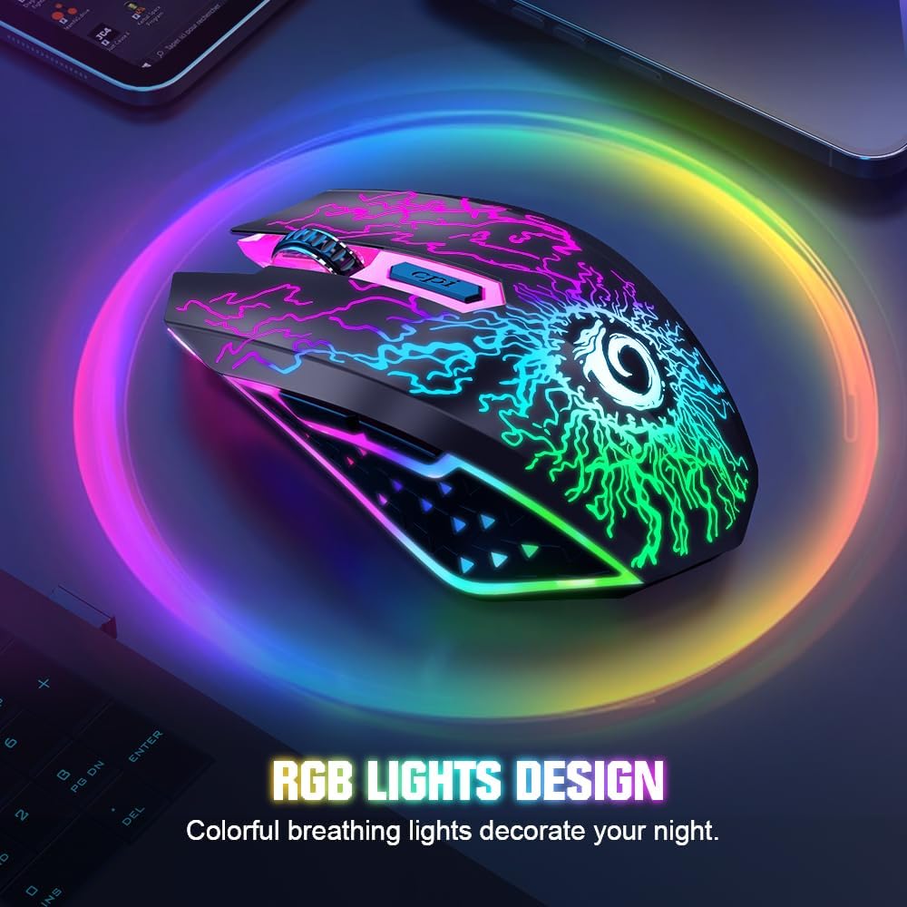 Detalle 2 de VersionTECH Wireless Gaming Mouse 3-level DPI