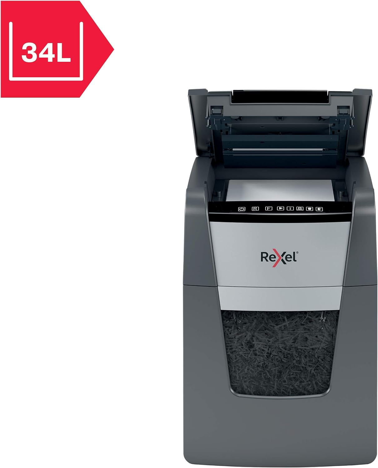 Thumbnail 6 de Rexel Optimum Autofeed: Déchiqueteuse auto-alimentée P4, 90 feuilles, bac 34 L