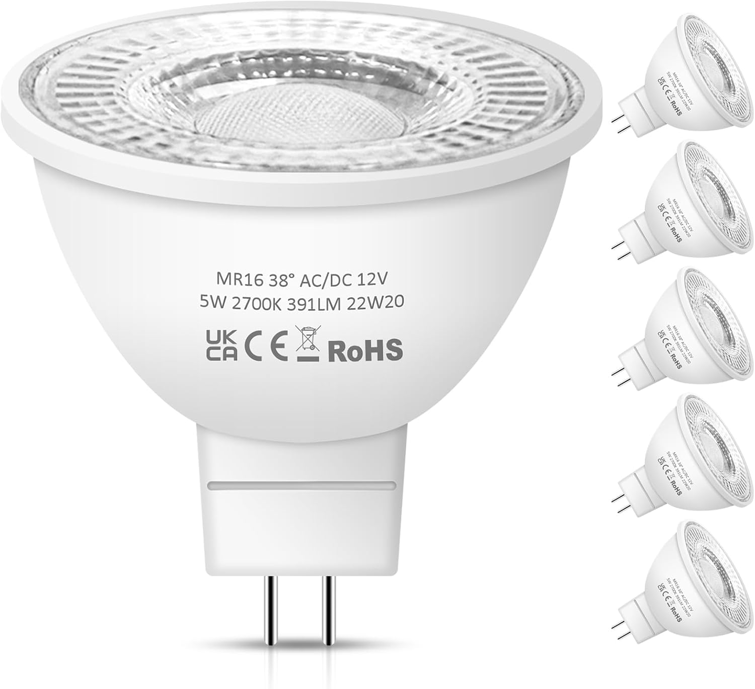 Detalle de Nottac MR16 LED bulbs 5W GU5.3