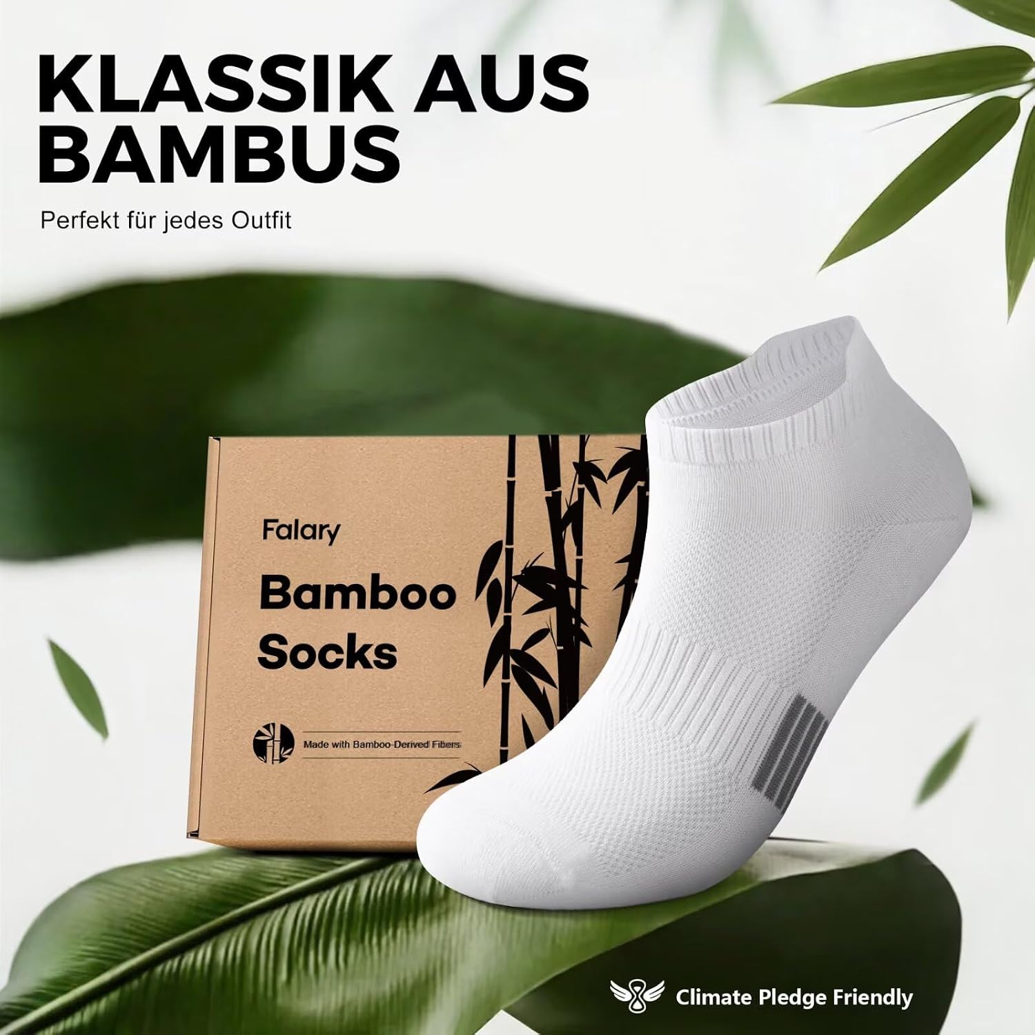 Thumbnail 5 de FALARY Bambus Sneaker Socken 6 Paar