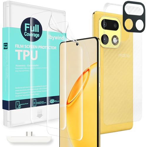 Detalle de Ibywind Realme 16 Pro+ Hydrogel Screen Protector 2-Pack with Camera Lens Shield