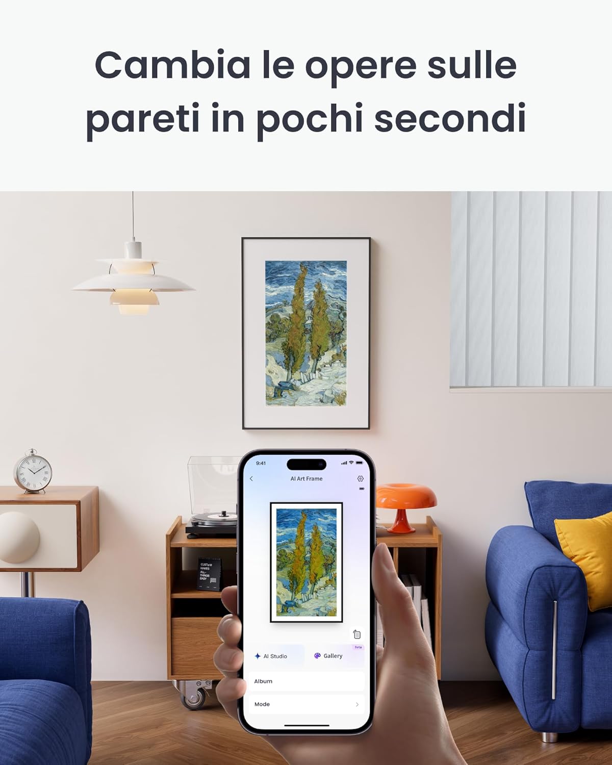 Thumbnail 4 de SwitchBot Cornice Artistica Digitale IA da 13,3” con display Elettronico-Ink, Wi‑Fi e controllo Alexa