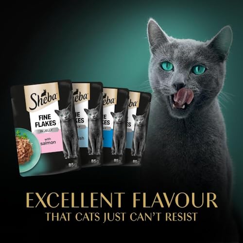 Thumbnail 8 de Sheba Fine Flakes in Jelly – Fish Collection for Adult Cats (40 x 85g)