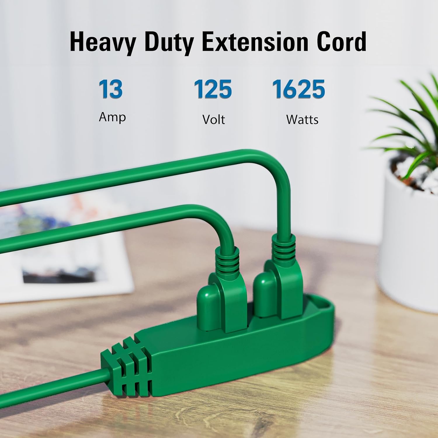 Detalle 2 de K KASONIC FL-110A 12-Foot 3-Outlet Grounded Extension Cord