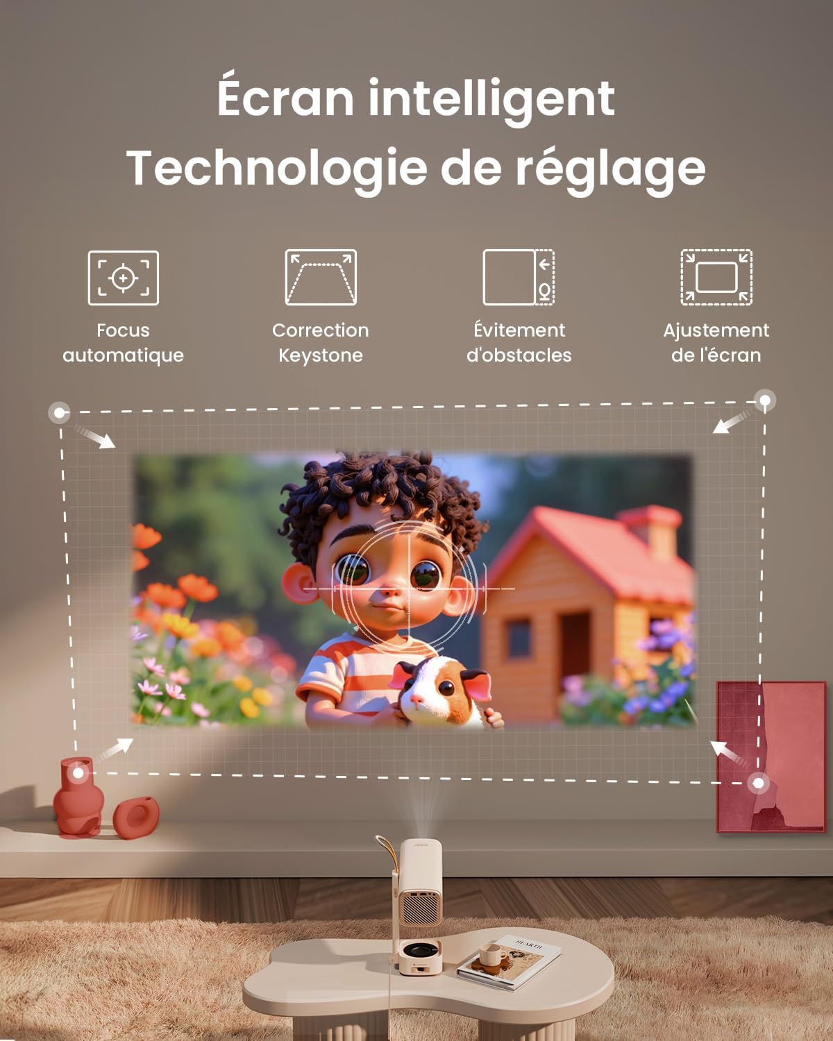 Thumbnail 6 de Vidéoprojecteur Portable YABER T1 Pro2 : Full HD, Dolby Audio et WiFi 6