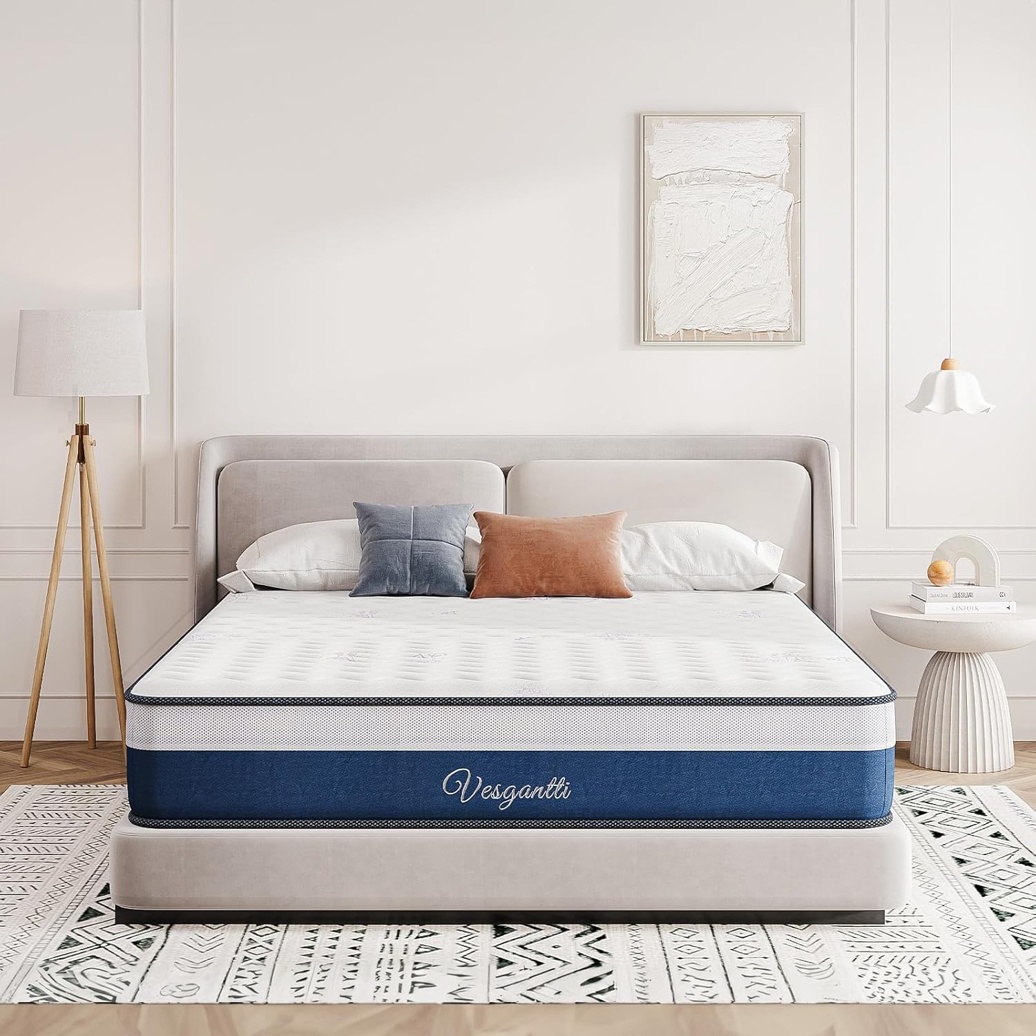 Thumbnail 1 de Vesgantti Small Single 10 Inch Hybrid Mattress – 75x190x25cm
