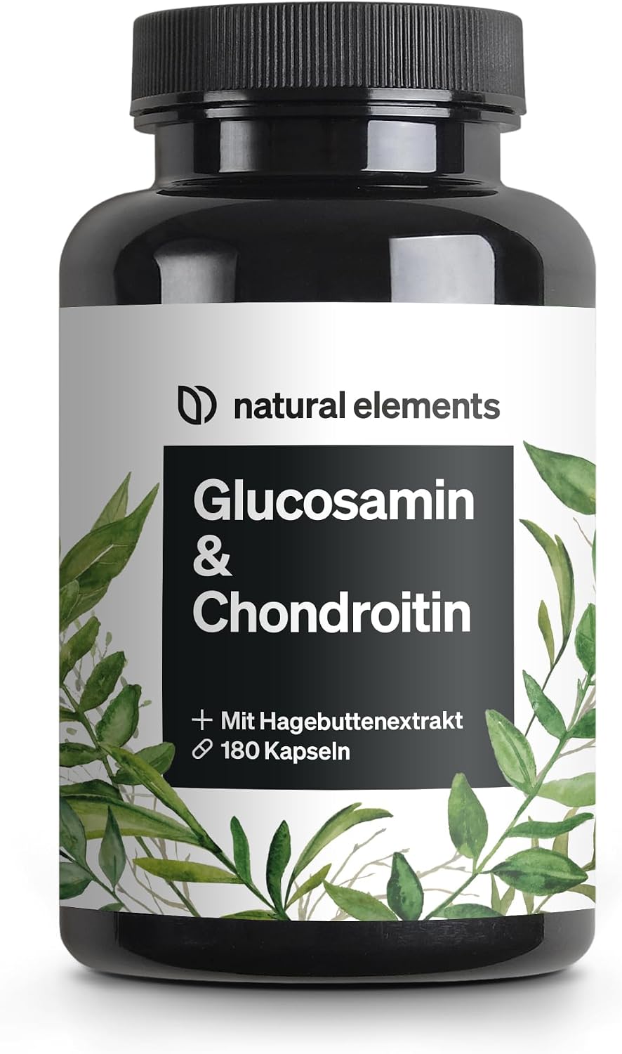Detalle de natural elements Glucosamin & Chondroitin 180 Kapseln – Gelenkformel
