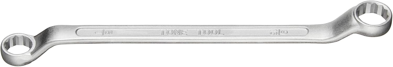 Detalle de トネ(TONE) MB45-1618 ロングめがねレンチ 45°曲がり・12角・インチサイズ