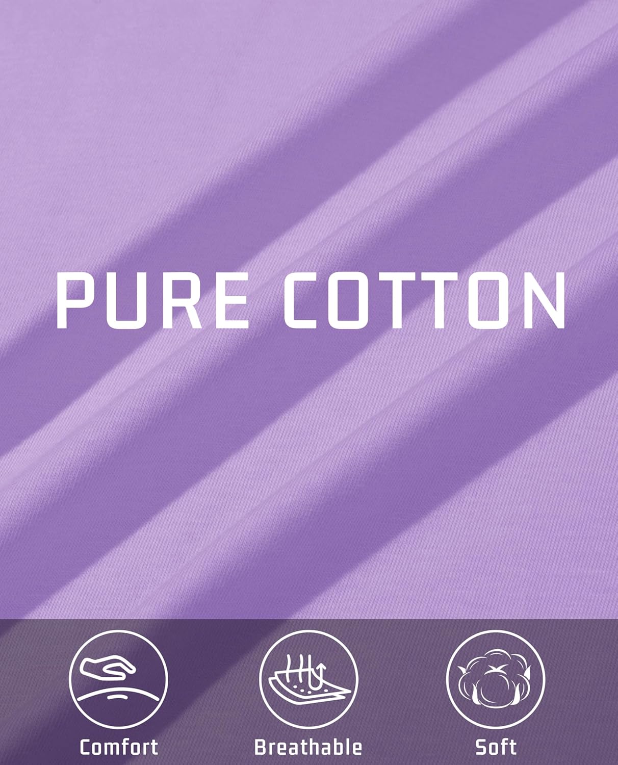 Detalle de EKLENTSON Herren Langarm-T-Shirt aus gekämmter Baumwolle mit Rundhalsausschnitt – Basic Regular Fit