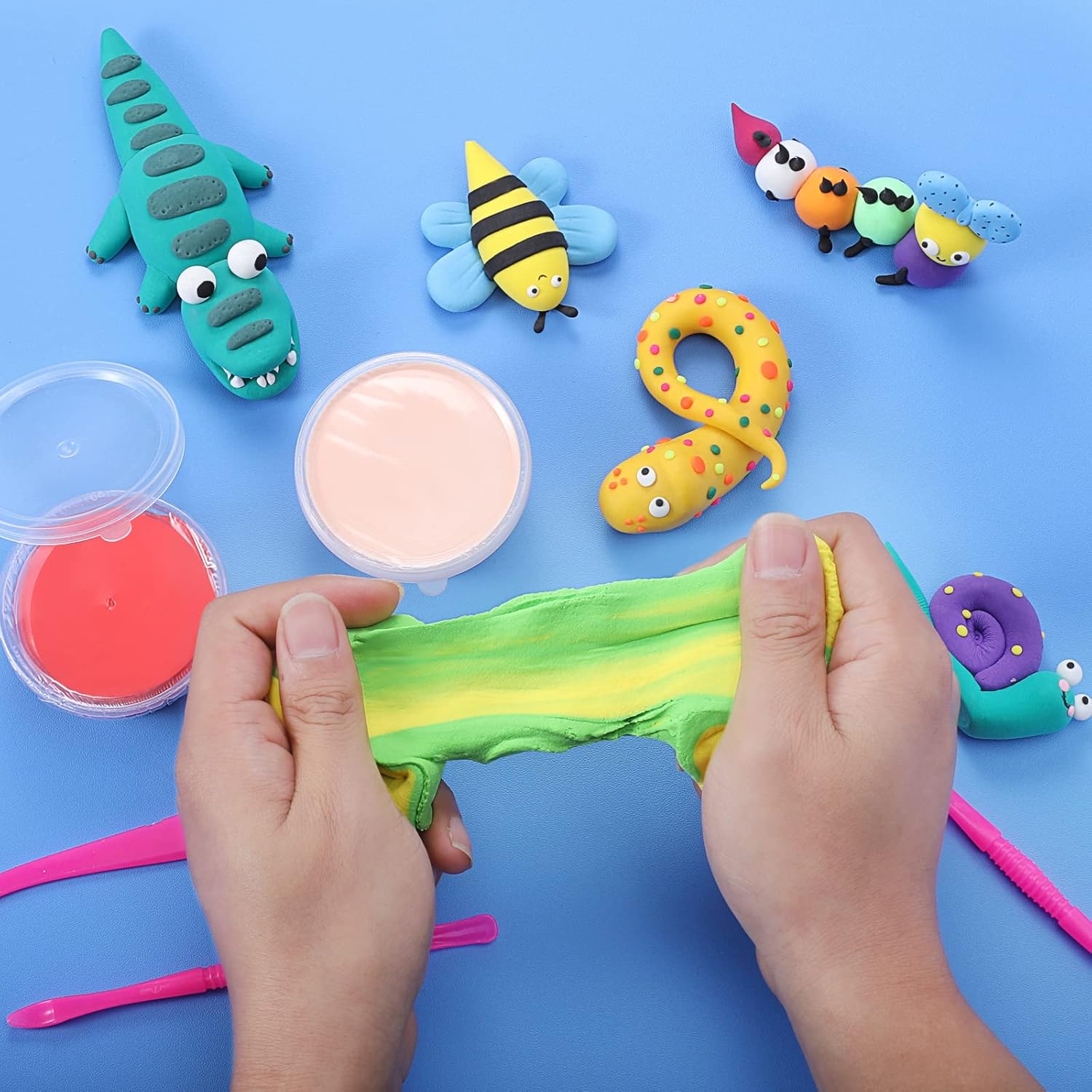 Thumbnail 4 de QMAY Air Dry Clay 24-colour modelling set 🎨