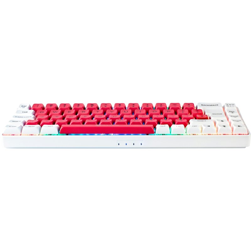 Thumbnail 1 de Teclado mecánico Gamiac TKL69G TKL con Kailh Red hot-swap RGB 1000Hz Blanco/Rosa