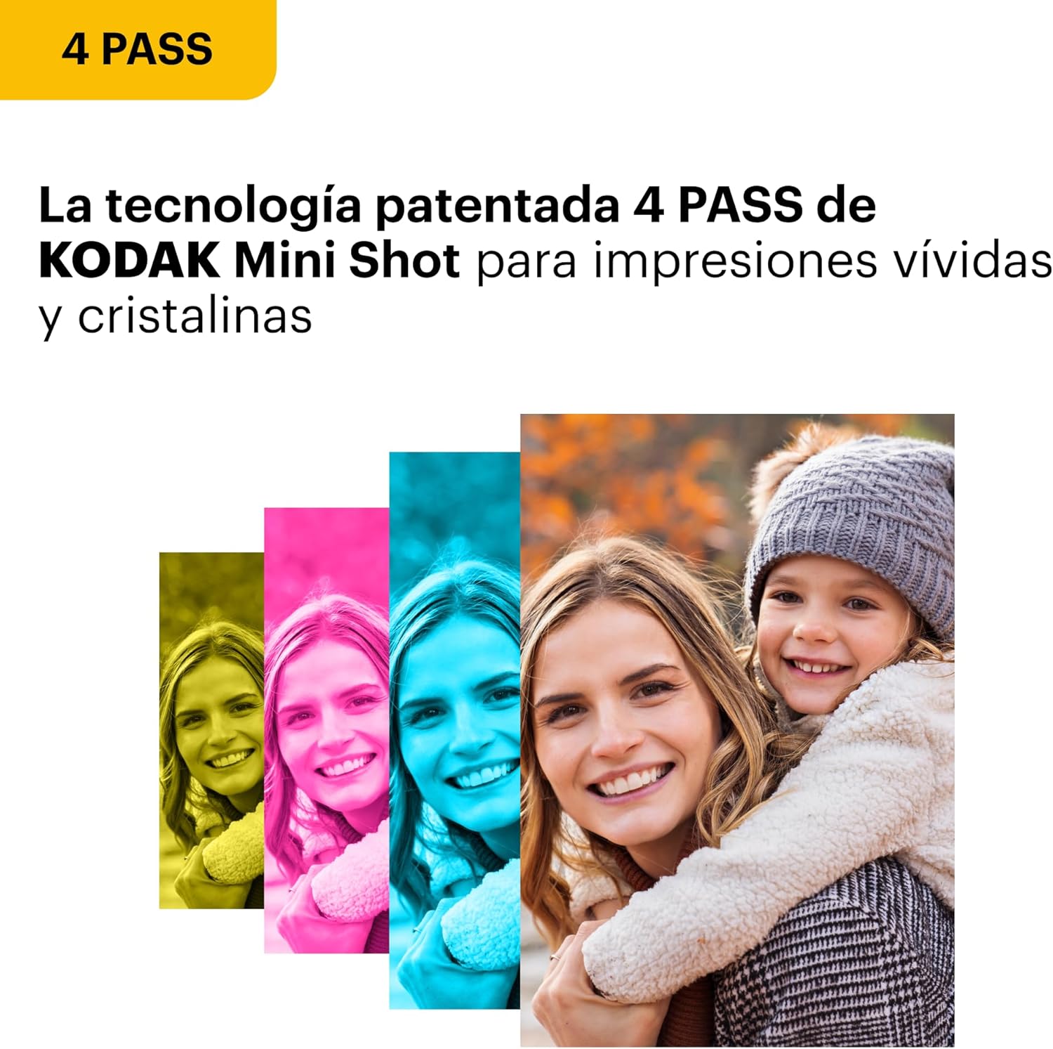 Thumbnail 3 de KODAK Mini Shot 2 Era 4PASS: Fotocamera istantanea 2-in-1 e stampante con 8+30 fogli