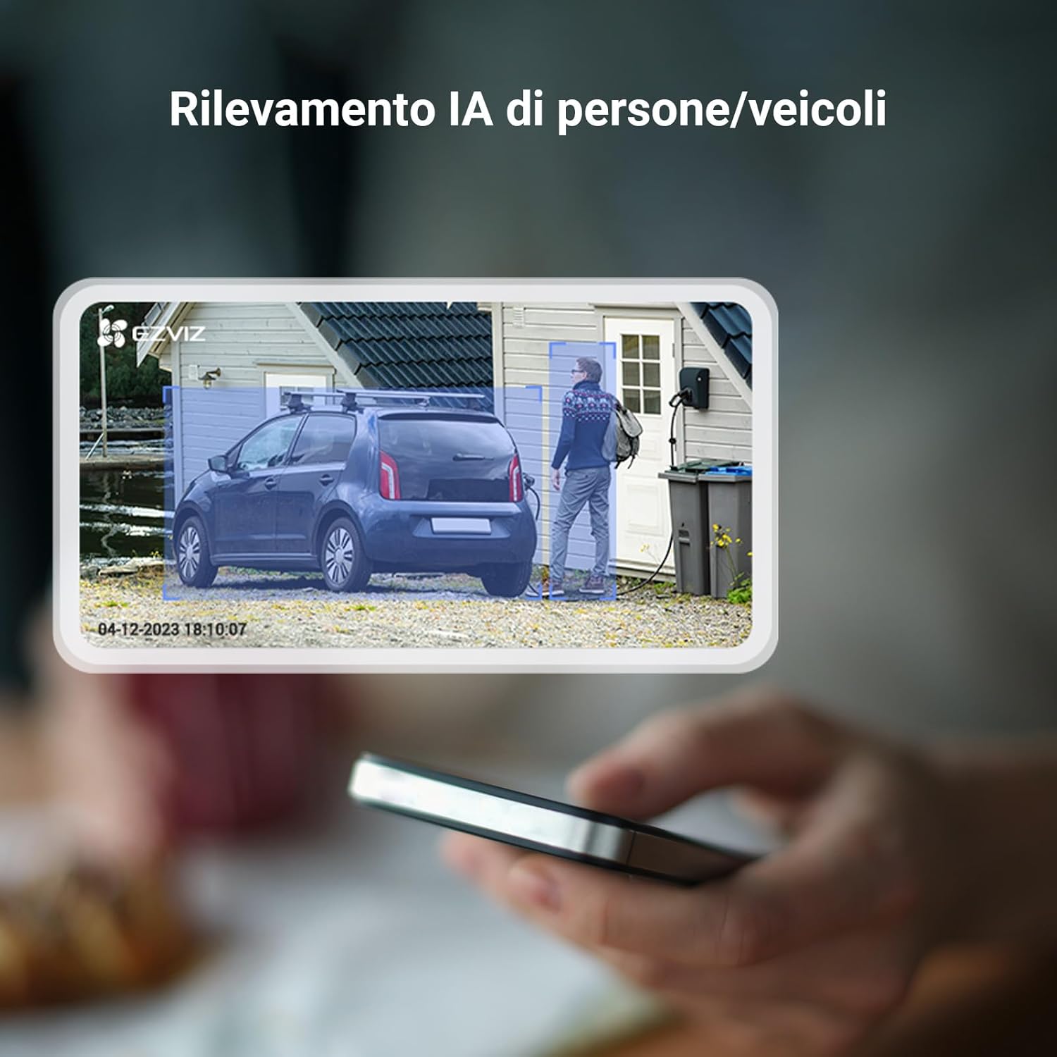 Thumbnail 4 de EZVIZ CB3 Kit 2K telecamera Wi‑Fi a batteria da esterno con pannello solare e visione notturna a colori