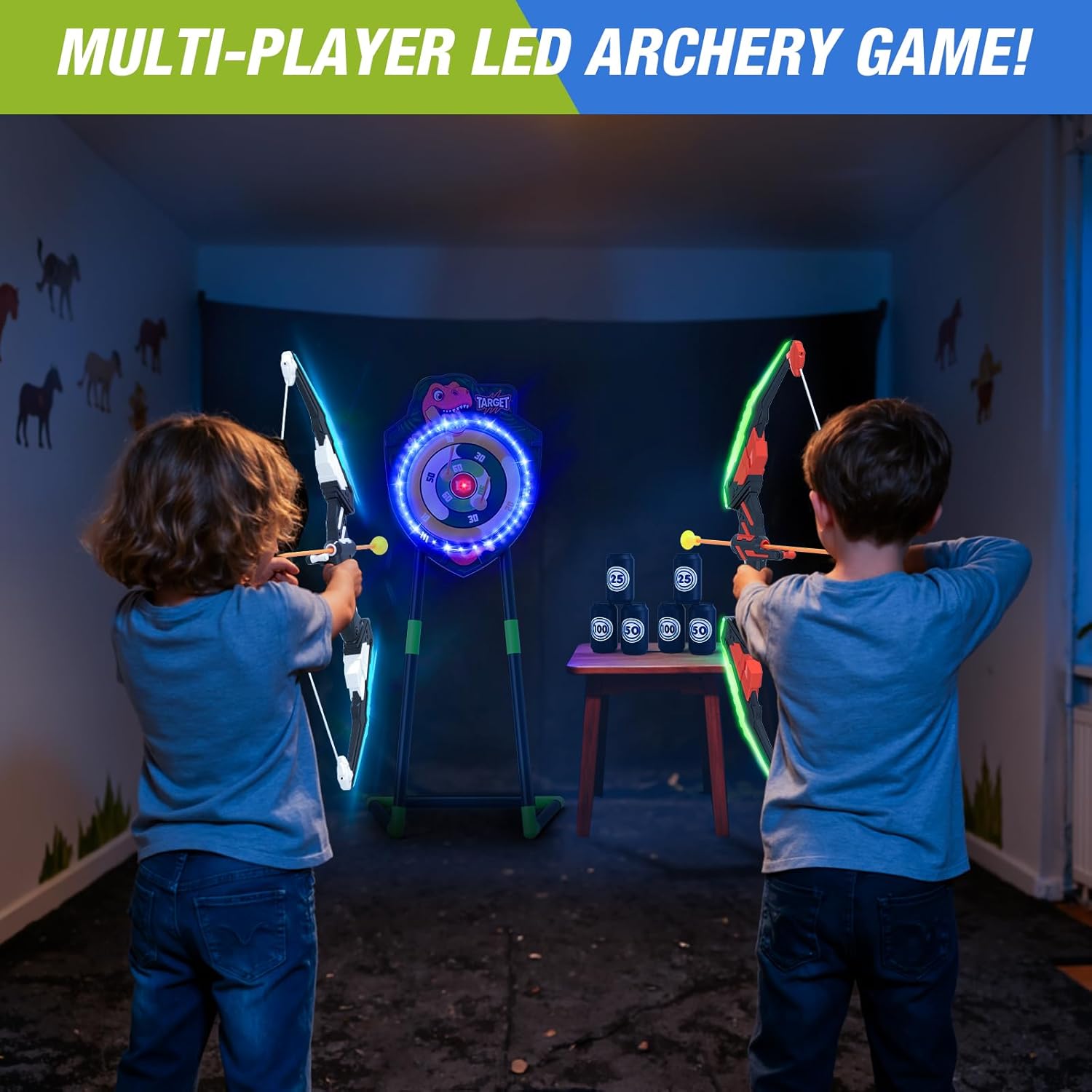 Detalle de HYES 2 Pack Bow and Arrow Set for Kids