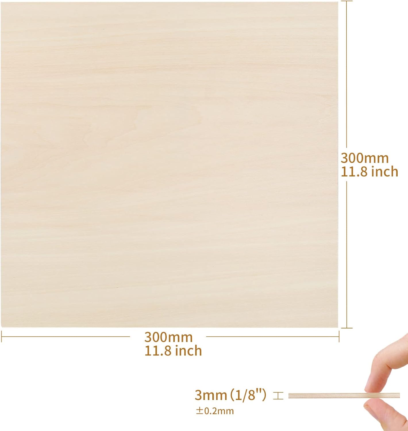 Thumbnail 1 de Linde Sperrholzplatten 25 Stück 3 mm