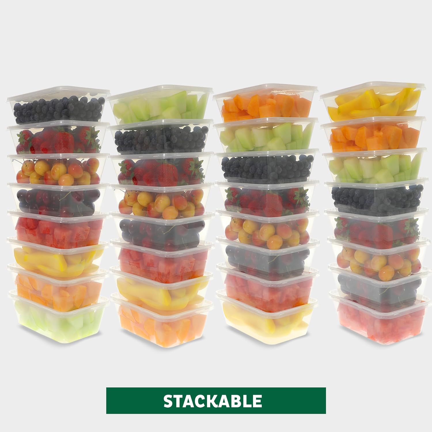 Thumbnail 4 de Freshware 50-Set 25 oz Deli Containers with Lids — BPA Free, Leakproof & Stackable
