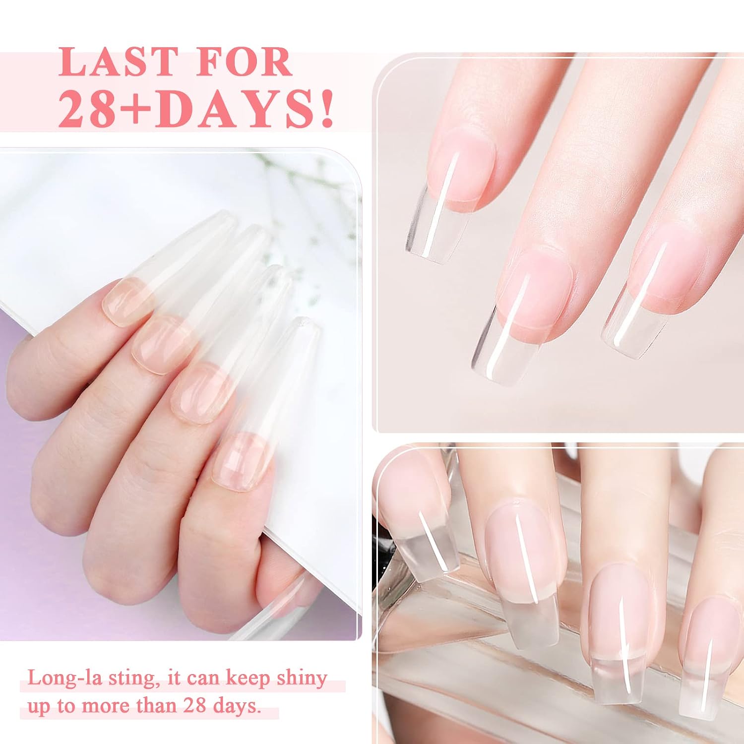 Thumbnail 2 de Saviland Poly Nail Extension Gel 100ml Transparent