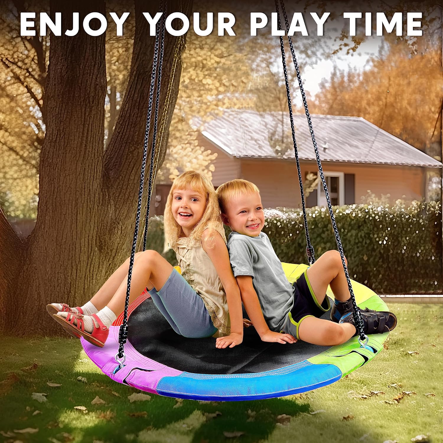 Thumbnail 6 de TURFEE 40 Rainbow Saucer Swing 900 lb