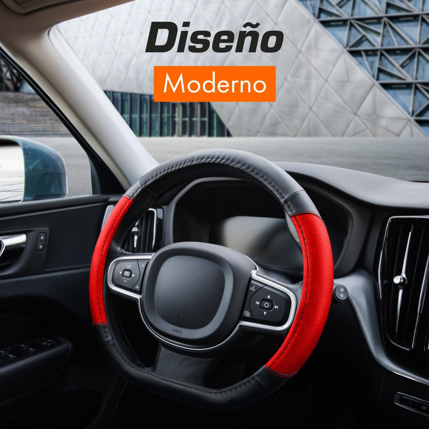 Detalle 2 de Upgrade4cars Funda Volante Forma D 37-38 cm