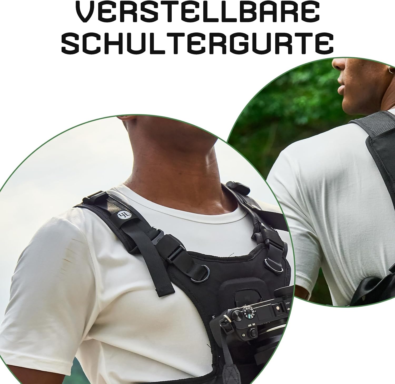 Detalle de 4J LEDR Kamera-Tragegurt – Brustgurt-System für sichere Fotoabenteuer