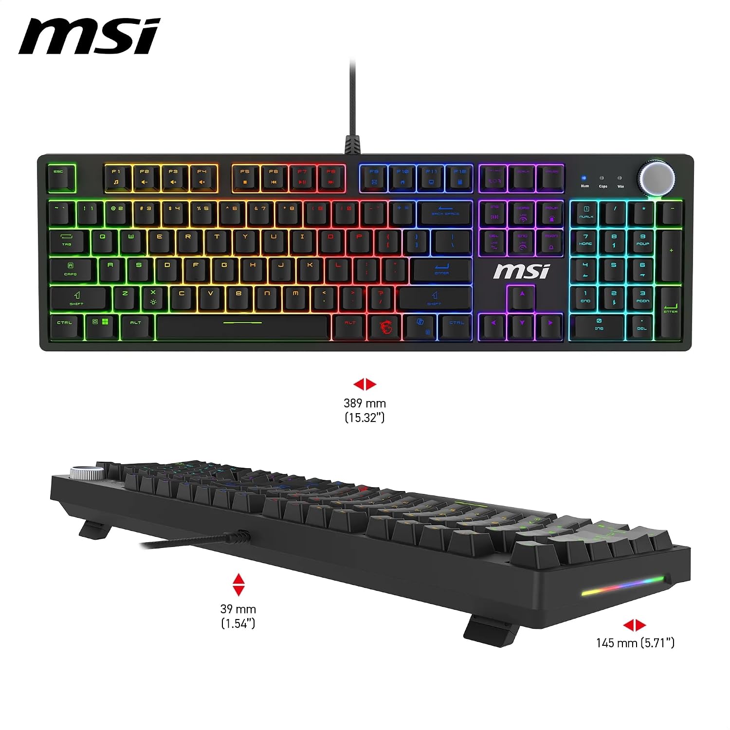 Thumbnail 6 de MSI Forge GK320 FR Clavier Gaming Mécanique AZERTY