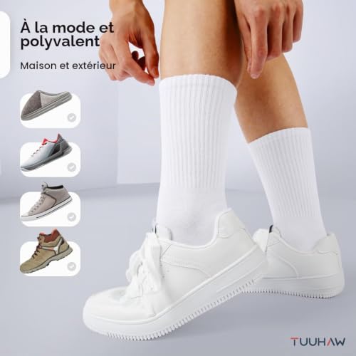 Thumbnail 6 de TUUHAW Chaussettes Femme 35-38 Blanche — Chaussettes de sport Tennis