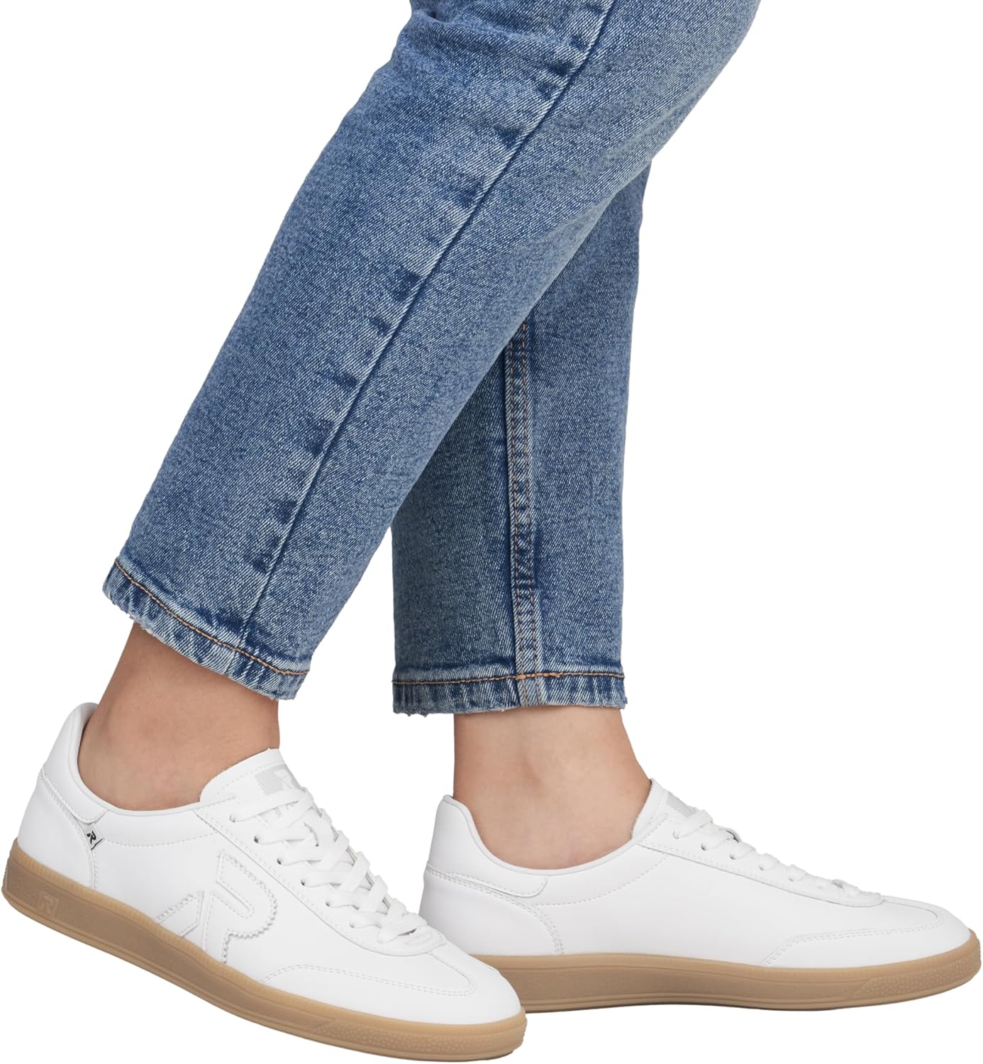 Thumbnail 1 de Rieker Sneaker Low Blau – zeitlose Lederschnürer mit herausnehmbarem Innenboden Swing2Go