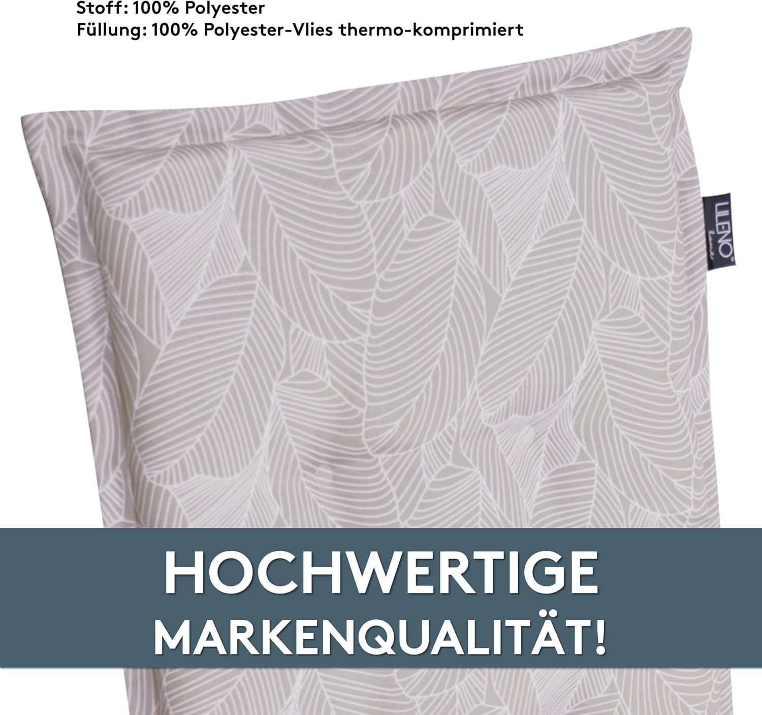 Thumbnail 6 de LILENO HOME Auflage für Sonnenliegen, 188x60x5 cm – universell passend und UV-geschützt