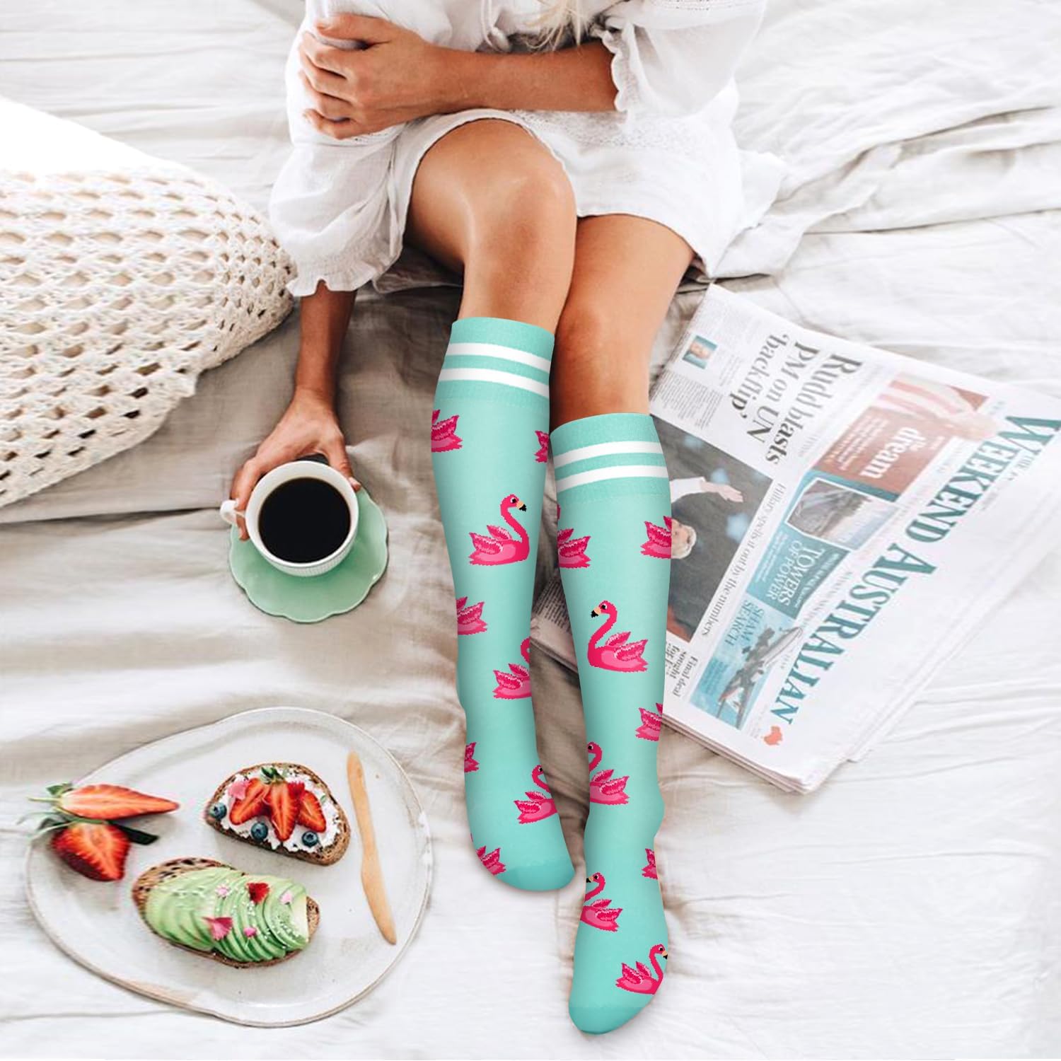 Detalle de Bluemaple Copper Compression Socks, 6-Pair Pack with Graduated Support
