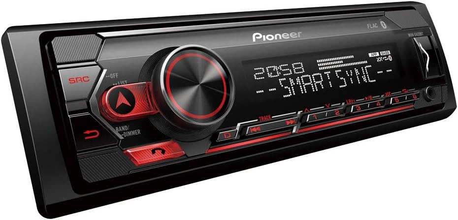 Thumbnail 1 de Pioneer MVH-S420BT 1-DIN Receiver with Bluetooth, USB, Spotify & Red/White Illumination