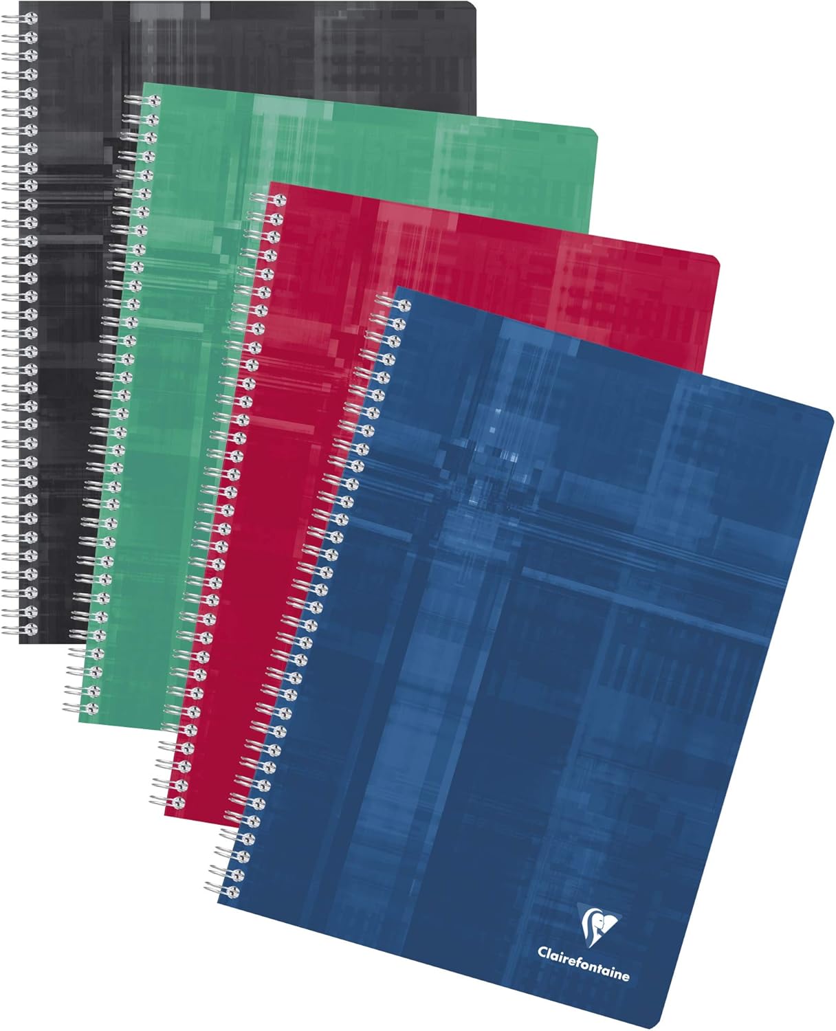 Thumbnail 4 de Clairefontaine 68162C Lot de 5 Cahiers à Spirale – A4, 180 pages, 90 g, couverture pelliculée