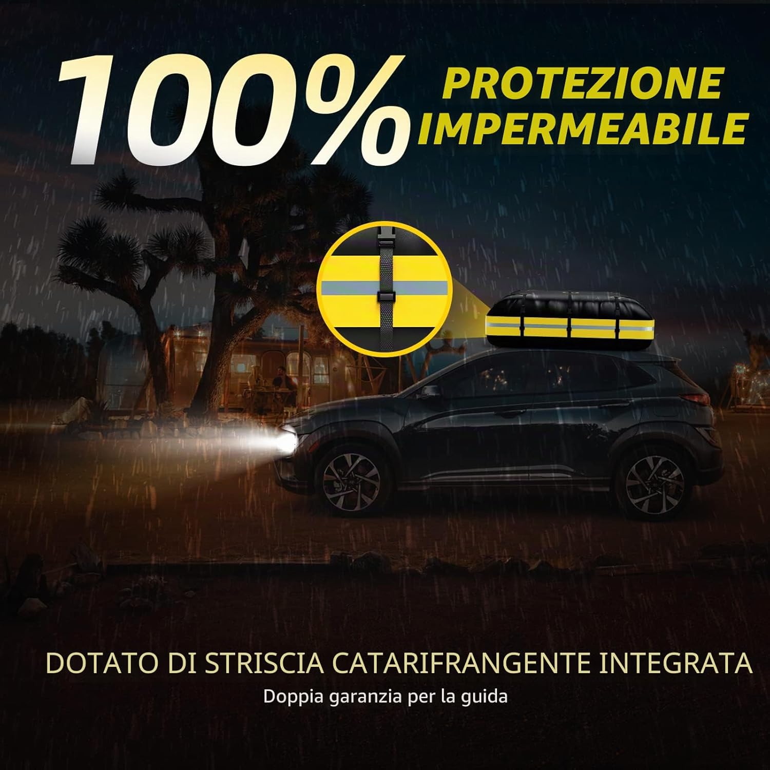 Thumbnail 3 de Borsa portabagagli da tetto impermeabile al 100% DOOAKA 1000D, 15 piedi cubici: spazio extra sicuro per ogni viaggio