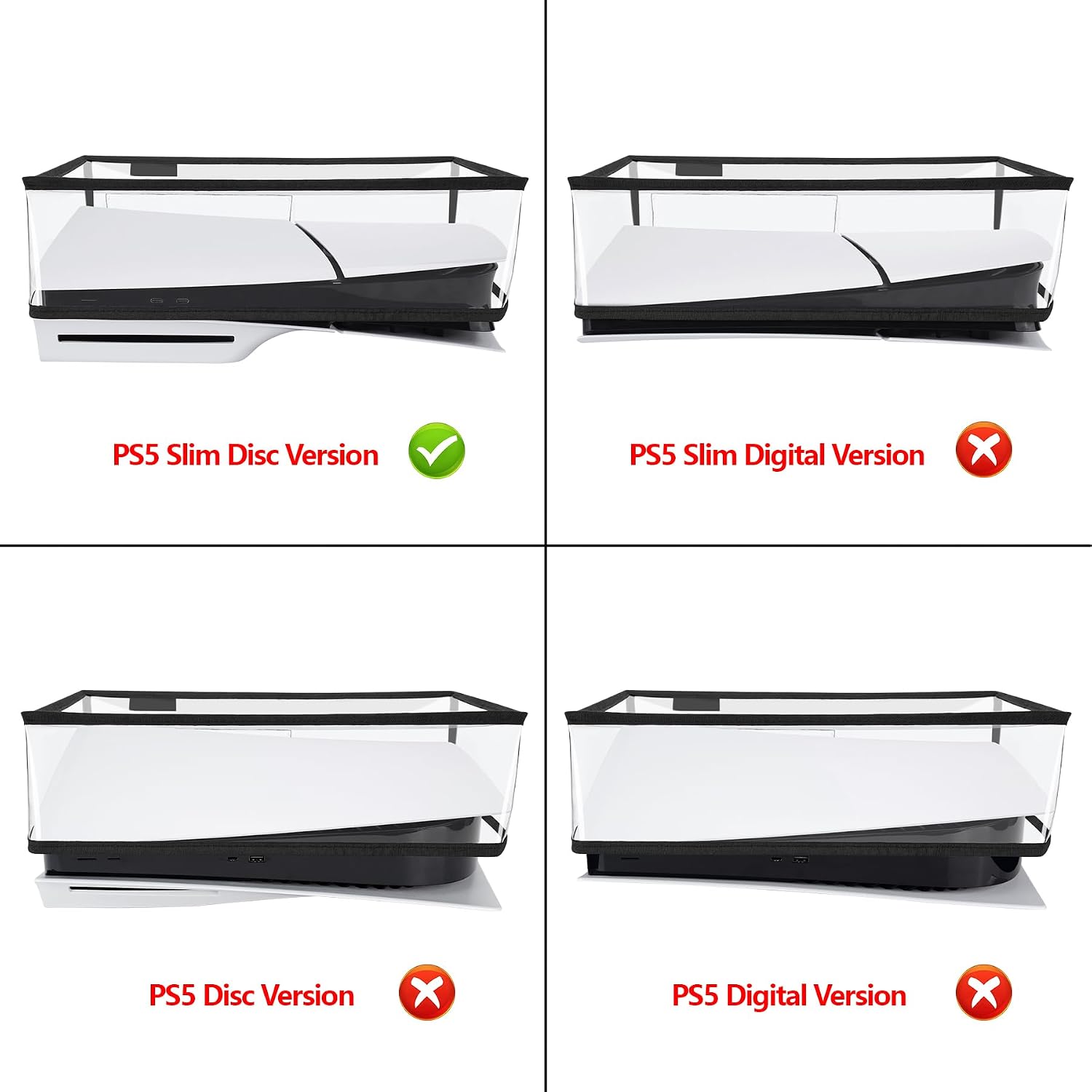 Detalle 2 de PlayVital Cubierta Antipolvo para PS5 Slim