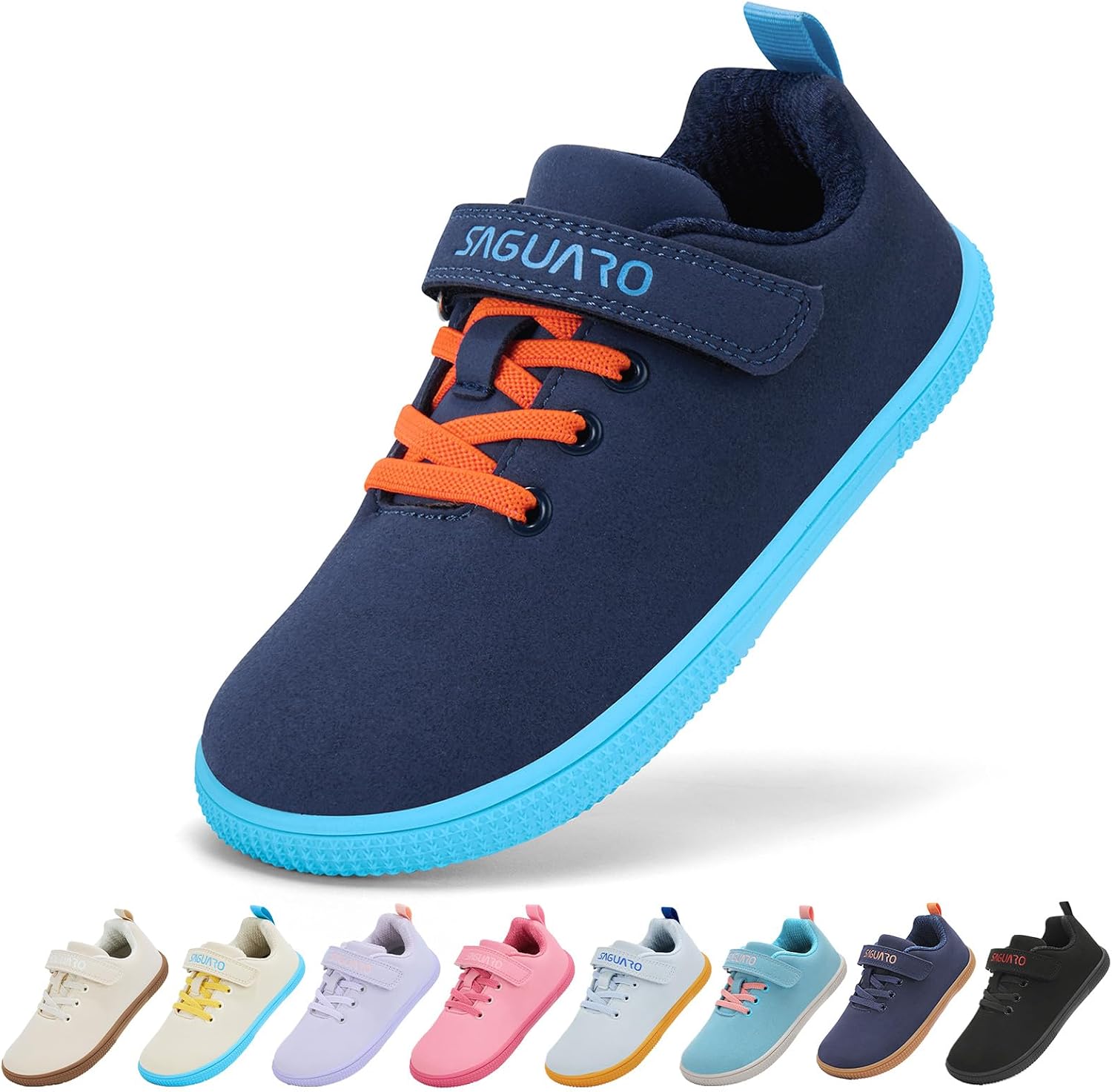 Detalle de SAGUARO Barfußschuhe Kinder – Barfuß Sneaker Outdoor mit breiter Zehenbox (Gr. 25–36)